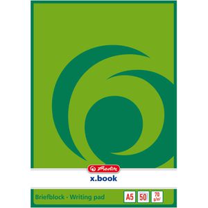 Produktbild für Briefblock Herlitz 717504 x-book, A5