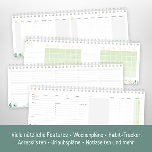 Produktbild für Tischkalender Häfft 8452-9, Blattgold, Wochenkalender quer