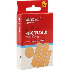 Produktbild für Pflaster WUNDmed Europflaster, 20 Strips