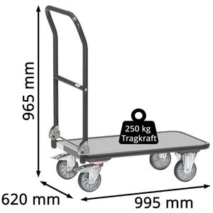 Produktbild für Transportwagen Fetra 1154-7016 Grey Edition