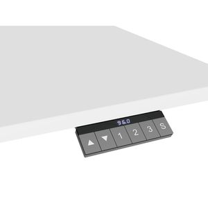Produktbild für Schreibtisch Geramöbel Elevate Home, lichtgrau / silber