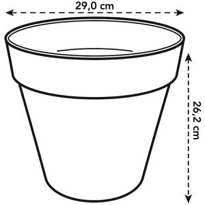 Produktbild für Pflanztopf elho Loft Urban rund, 9,6 Liter