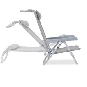 Produktbild für Campingstuhl Relaxdays 10026478, grau, bis 120 kg