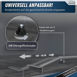 Produktbild für Flachplanenbügel Tarpofix PB1x2, aus Aluminium