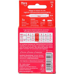 Produktbild für Interdentalbürsten Mara-Expert Premium Rot Minze, ISO-Größe 2