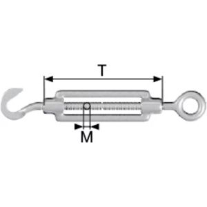 Produktbild für Spannschloss Dörner+Helmer 4815624, M8