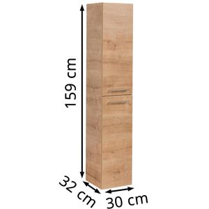 Produktbild für Bad-Hängeschrank Fackelmann B.perfekt, 84182, matt asteiche