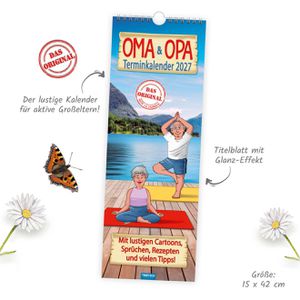 Produktbild für Familienplaner Trötsch Maxi-Streifenkalender Oma und Opa, 2027