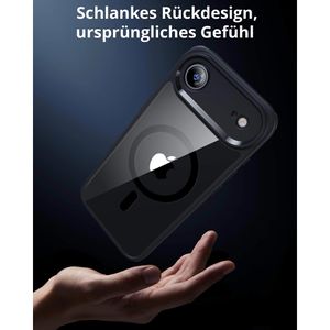 Produktbild für Handyhülle ESR Classic Hybrid HaloLock, transparent / schwarz