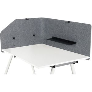 Produktbild für Tischtrennwand hJh-OFFICE 891015, grau