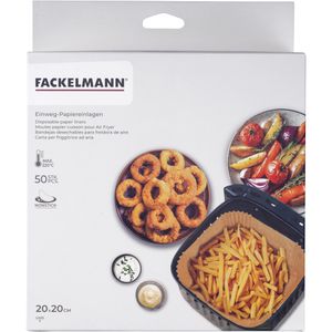 Produktbild für Backpapier Fackelmann für Heißluftfritteusen, 20 x 20 cm