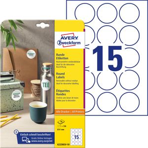 Universaletiketten Zweckform 6225REV-10, weiß