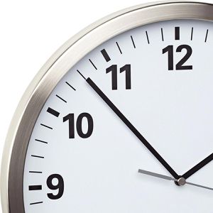 Produktbild für Wanduhr TFA 60.3523, Edelstahl, analog, Funkuhr