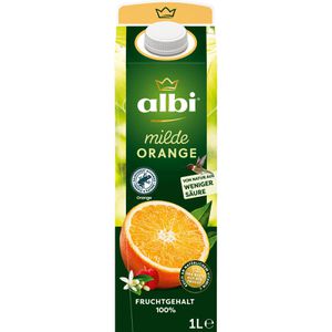 Produktbild für Saft albi milde Orange, ohne Zuckerzusatz