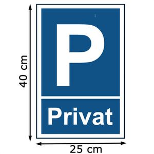 Produktbild für Parkplatzschild Abtec aus Kunststoff