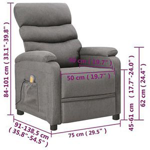 Produktbild für Relaxsessel vidaXL 321226, hellgrau