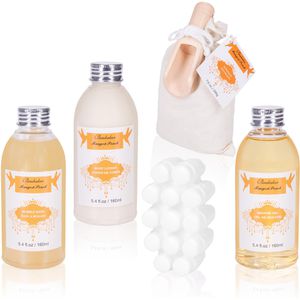 Produktbild für Geschenkset BRUBAKER Cosmetics Badeset Mango-Peach