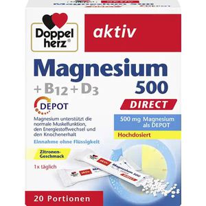 Magnesium Doppelherz aktiv, Granulat, 20 Portionen