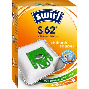 Staubsaugerbeutel Swirl S62 Pure Air, 4 Stück