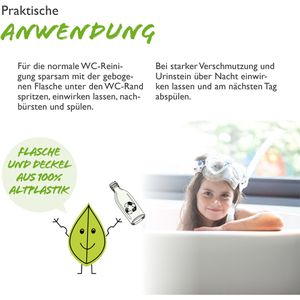 Produktbild für WC-Reiniger AlmaWin Frische Minze, WC Gel