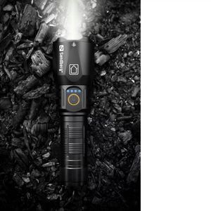 Produktbild für Taschenlampe Sandberg 420-89, schwarz, LED, aufladbar