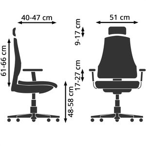 Produktbild für Bürostuhl hJh-OFFICE ERGOHUMAN PLUS LEGPRO GEN2
