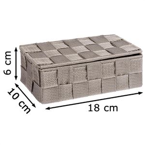 Produktbild für Aufbewahrungskorb Wenko Adria Mini mit Deckel, 1L