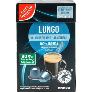Kaffeekapseln Gut&Günstig Lungo