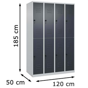 Produktbild für Spind CP-Möbel Classic PLUS, anthrazit