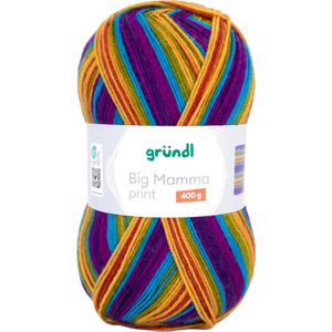 Produktbild für Häkelgarn Gründl Big Mamma print, gelb/magenta/rot/türkis