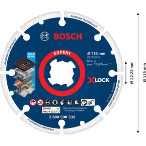 Produktbild für Trennscheibe Bosch Expert Diamond Metal Wheel, X-Lock