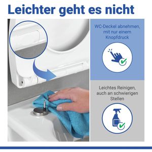 Produktbild für WC-Sitz Wenko Yak 24644100, oval, aus Thermoplast