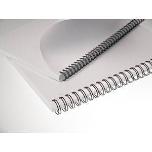 Produktbild für Drahtbinderücken Renz Ring Wire, schwarz, für A4