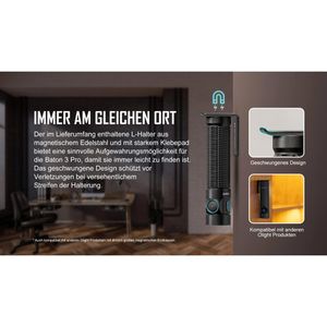 Produktbild für Taschenlampe Olight Baton 3 Pro, LED, aufladbar