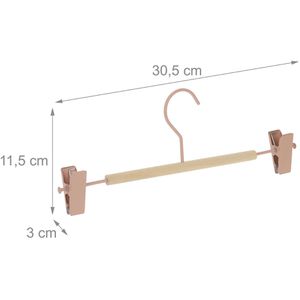 Produktbild für Hosenbügel Relaxdays 100377260, aus Metall / Holz