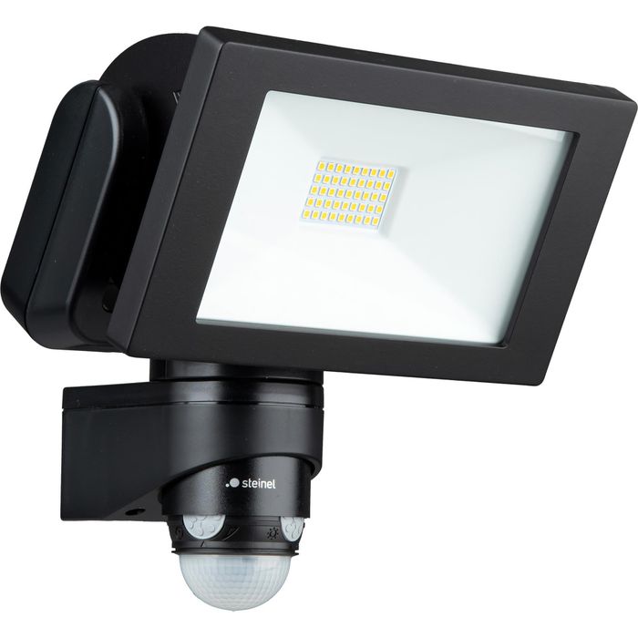Steinel LED-Außenstrahler L 300 S, IP44 wasserfest, 29,5 Watt / 2962 Lumen, neutralweiß, 230V, mit Bewegungsmelder – Böttcher AG