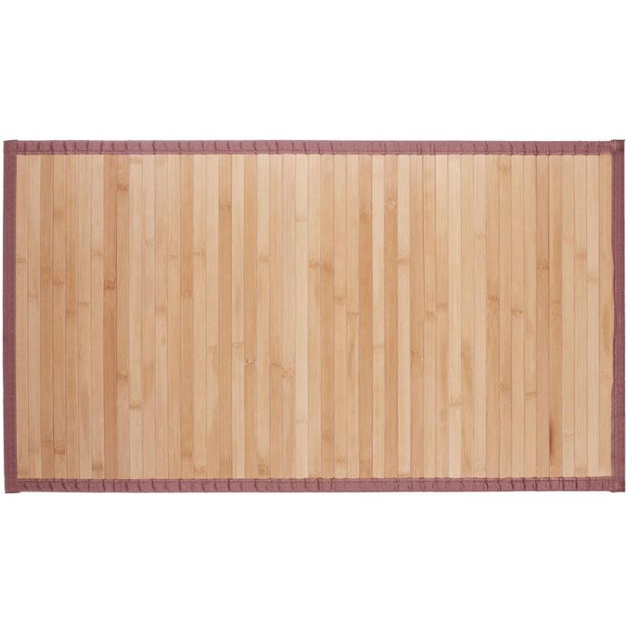 Relaxdays Badematte Bambusmatte, 45 x 80 cm, braun, aus Bambus,  rutschhemmend  Bttcher AG