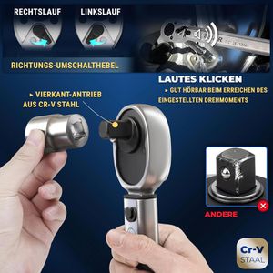 Produktbild für Drehmomentschlüssel S&amp;R 465012210, Set