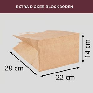 Produktbild für Papiertüten ZURAS braun
