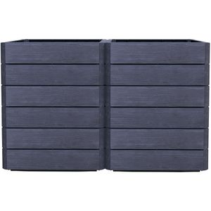 Produktbild für Hochbeet Garantia Ergo Vario 2 Wood, Kunststoff