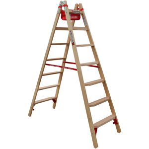 Produktbild für Stehleiter Euroline Nr. 10577, 1057707, beidseitig begehbar
