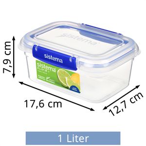 Produktbild für Frischhaltedose Sistema Klip it Plus, aus Kunststoff