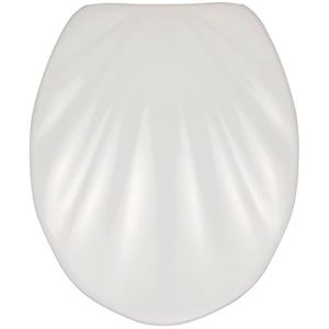 Produktbild für WC-Sitz Wenko Muschel 18442100, oval, aus Duroplast