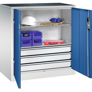 Produktbild für Werkzeugschrank CP-Möbel 8821-5035, aus Metall, grau / blau