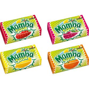 Produktbild für Kaubonbons Mamba Sour 24 x 4 Pack