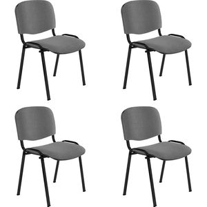 Besucherstuhl Nowy-Styl ISO BLACK C73, stapelbar