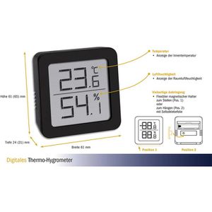 Produktbild für Thermo-Hygrometer TFA 30.5051.01, digital