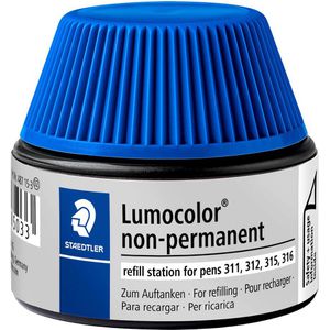 Produktbild für Nachfülltusche Staedtler Lumocolor 48715-3, blau