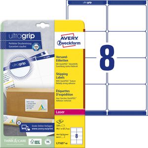 Versandetiketten Zweckform L7165-40, weiß