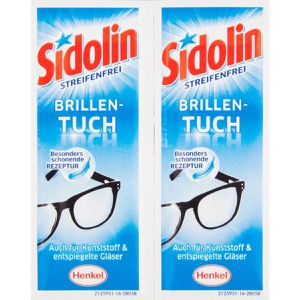 Produktbild für Brillenputztücher Sidolin Brillentücher streifenfrei, feucht